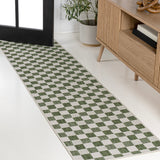 Aimee Traditional Cottage Checkerboard Indoor/Outdoor Area Rug