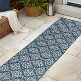 Amora Traditional Mediterranean Tile Design Indoor/Outdoor Area Rug
