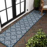 Amora Traditional Mediterranean Tile Design Indoor/Outdoor Area Rug