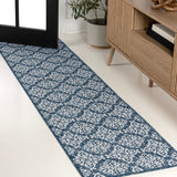 Amora Traditional Mediterranean Tile Design Indoor/Outdoor Area Rug