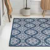 Amora Traditional Mediterranean Tile Design Indoor/Outdoor Area Rug