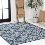 Amora Traditional Mediterranean Tile Design Indoor/Outdoor Area Rug