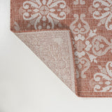 Amora Traditional Mediterranean Tile Design Indoor/Outdoor Area Rug