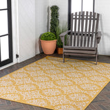 Amora Traditional Mediterranean Tile Design Indoor/Outdoor Area Rug