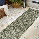 Amora Traditional Mediterranean Tile Design Indoor/Outdoor Area Rug