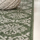 Amora Traditional Mediterranean Tile Design Indoor/Outdoor Area Rug