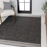 Alda Modern Minimalist Mingled Solid Indoor/Outdoor Area Rug