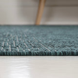 Alda Modern Minimalist Mingled Solid Indoor/Outdoor Area Rug