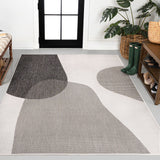 Zia Modern Geometric Organic Shapes Indoor/Outdoor Area Rug