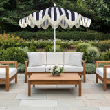 Collins 9 ft. Classic Cottage Tassel Market Patio Umbrella