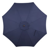 Tracy 9 ft. Classic MidCentury Scalloped Fringe Market Patio Umbrella
