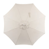 Tracy 9 ft. Classic MidCentury Scalloped Fringe Market Patio Umbrella