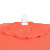 Tracy 9 ft. Classic MidCentury Scalloped Fringe Market Patio Umbrella
