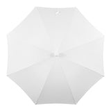 Horizon 6.5 ft. Classic MidCentury Scalloped Fringe Market Beach Umbrella