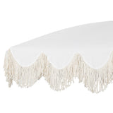 Mariner 6.5 ft. Classic Cottage Fringe Tassel Market Beach Umbrella