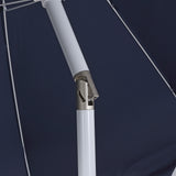 Delphine 8 ft. Classic Bohemian Fringe Pagoda Market Patio Umbrella with Auto-Tilt Crank Wind Vent and UV Protection