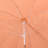 Delphine 8 ft. Classic Bohemian Fringe Pagoda Market Patio Umbrella with Auto-Tilt Crank Wind Vent and UV Protection