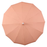 Delphine 8 ft. Classic Bohemian Fringe Pagoda Market Patio Umbrella with Auto-Tilt Crank Wind Vent and UV Protection