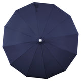 Maren 8 ft. Classic Coastal Scalloped Lotus Pagoda Market Patio Umbrella with Auto-Tilt Crank Wind Vent and UV Protection