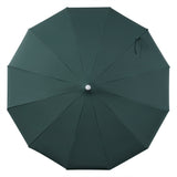 Maren 8 ft. Classic Coastal Scalloped Lotus Pagoda Market Patio Umbrella with Auto-Tilt Crank Wind Vent and UV Protection