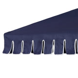Dexter 8.5 ft. Classic Castle Scalloped Market Patio Umbrella with Auto-Tilt Crank Wind Vent and UV Protection