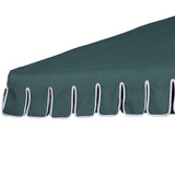 Dexter 8.5 ft. Classic Castle Scalloped Market Patio Umbrella with Auto-Tilt Crank Wind Vent and UV Protection
