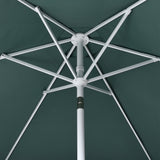 Dexter 8.5 ft. Classic Castle Scalloped Market Patio Umbrella with Auto-Tilt Crank Wind Vent and UV Protection