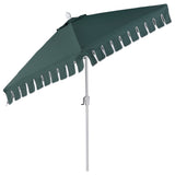 Dexter 8.5 ft. Classic Castle Scalloped Market Patio Umbrella with Auto-Tilt Crank Wind Vent and UV Protection
