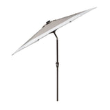 Spencer 9 ft. Classic Coastal 2-Tone Solar LED Market Patio Umbrella - JONATHAN Y