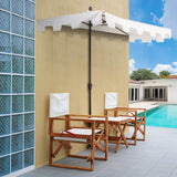 Sidney 9 ft. Classic MidCentury Rectangular Half Market Patio Umbrella