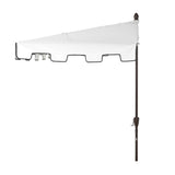 Sidney 9 ft. Classic MidCentury Rectangular Half Market Patio Umbrella