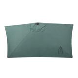 Sidney 9 ft. Classic MidCentury Rectangular Half Market Patio Umbrella