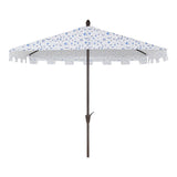 Sidney 9 ft. Classic MidCentury Rectangular Half Market Patio Umbrella