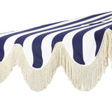 Beverly 9 ft. Designer Classic Scalloped Fringe Half Market Patio Umbrella