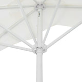 Beverly 9 ft. Designer Classic Scalloped Fringe Half Market Patio Umbrella