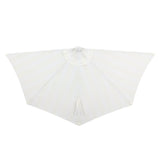 Beverly 9 ft. Designer Classic Scalloped Fringe Half Market Patio Umbrella
