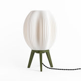 Wavy Modern Contemporary Plant-Based PLA 3D Printed Dimmable LED Table Lamp - JONATHAN Y