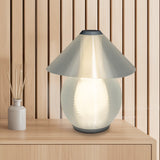 Opal 13" Modern Contemporary Plant-Based PLA 3D Printed Dimmable LED Table Lamp - JONATHAN Y