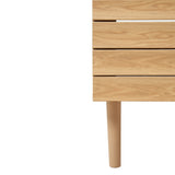 Aubert Thick Linear Slat Modern Farmhouse 2-Shelf Bath Vanity Cabinet Only (Sink Basin not Included) - JONATHAN Y