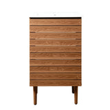 Aubert Thick Linear Slat Modern Farmhouse 2-Shelf Bath Vanity Cabinet Only (Sink Basin not Included) - JONATHAN Y