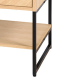 Juhl Chevron-Front Modern Minimalist 2-Shelf Bath Vanity Cabinet Only (Sink Basin Not Included) - JONATHAN Y