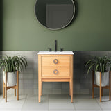 Corbin Modern Classic 1-Drawer Bath Vanity Base Only (Sink Basin Not Included)