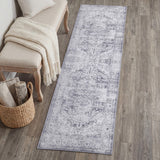 Eleanor Vintage Medallion Border Machine-washable Area Rug
