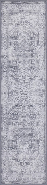 Eleanor Vintage Medallion Border Machine-washable Area Rug