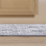 Eleanor Vintage Medallion Border Machine-washable Area Rug