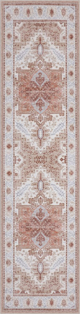 Eleanor Vintage Medallion Border Machine-washable Area Rug