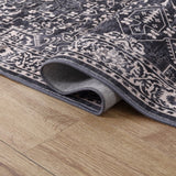 Eleanor Vintage Medallion Border Machine-washable Area Rug