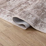 Arabella Vintage Floral Border Machine-washable Area Rug
