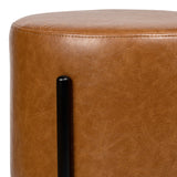 Silvia 18.5" Modern Metal/Bouclé Cushioned Vanity Stool - JONATHAN Y