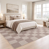 Rook Checkerboard Non-slip Machine-washable Area Rug